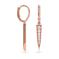 Thumbnail for Diamond Fashion Earrings 1/6 ct tw in 10K Rose Gold