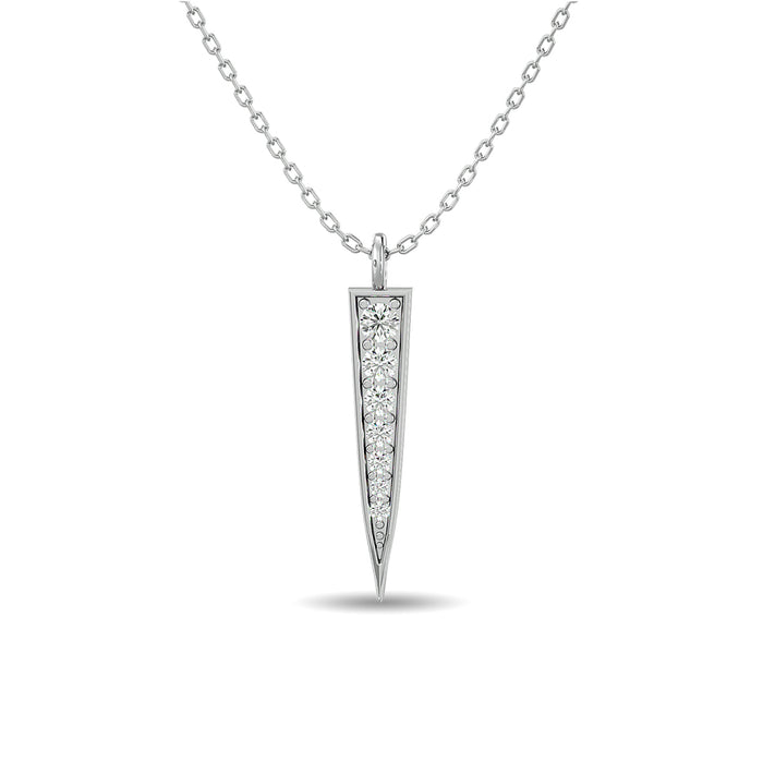 Diamond Fashion Pendant 1/6 ct tw in 10K White Gold