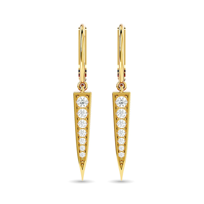 Diamond Fashion Earrings 1/6 ct tw in 10K Yellow Gold