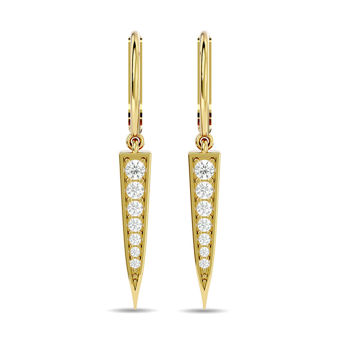 Diamond Fashion Earrings 1/6 ct tw in 10K Yellow Gold