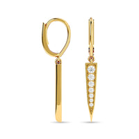 Thumbnail for Diamond Fashion Earrings 1/6 ct tw in 10K Yellow Gold