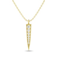Thumbnail for Diamond 1/10 ct tw Round Cut Fashion Pendant in 10K Yellow Gold