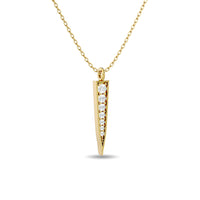 Thumbnail for Diamond 1/10 ct tw Round Cut Fashion Pendant in 10K Yellow Gold