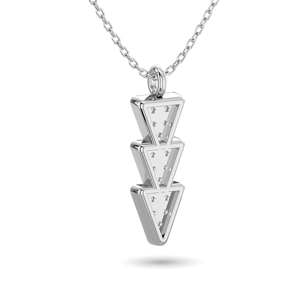 Diamond Fashion Pendant 1/10 ct tw in 10K White Gold