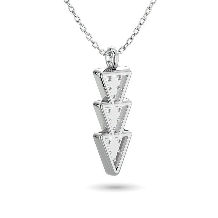 Diamond Fashion Pendant 1/10 ct tw in 10K White Gold