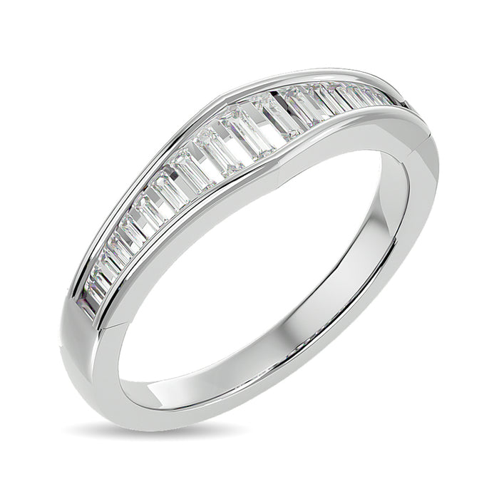 Diamond 3/8 ct tw Band Ring in 14K White Gold