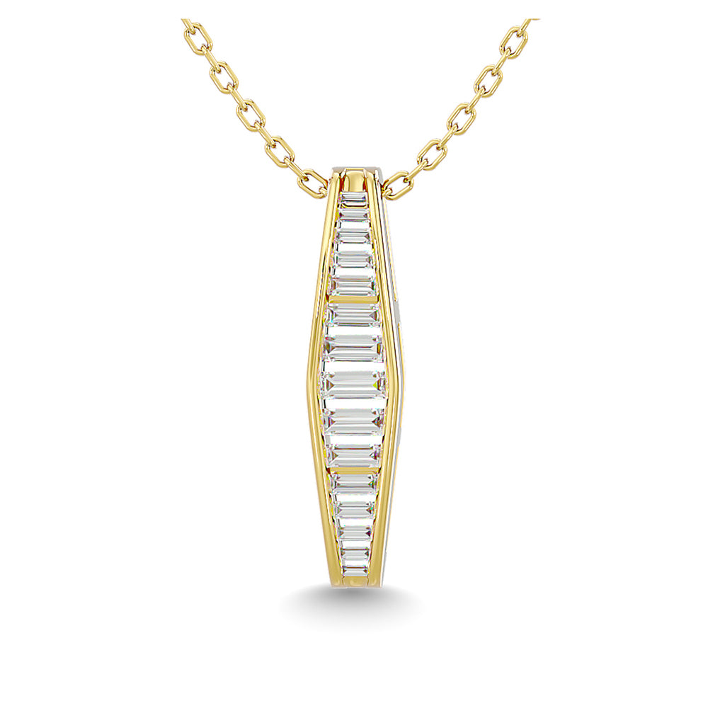 Diamond 1/3 Ct.Tw. Fashion Pendant in 14K Yellow Gold
