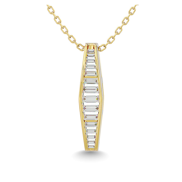 Diamond 1/3 Ct.Tw. Fashion Pendant in 14K Yellow Gold