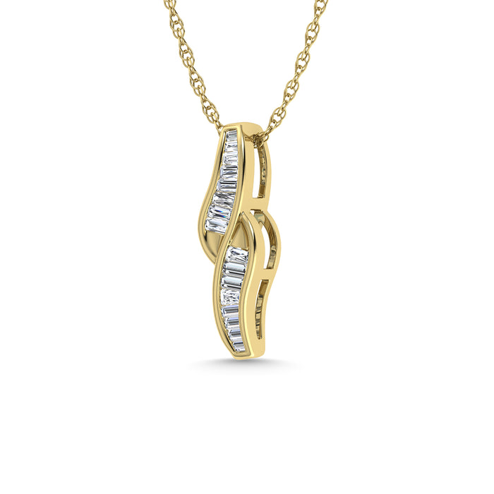 Diamond 1/4 Ct.Tw. Fashion Pendant in 14K Yellow Gold