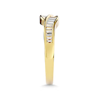 Thumbnail for Diamond 1/3 Ct.Tw. Ladies Wedding Band in 14K Yellow Gold