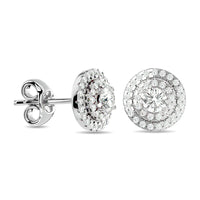 Thumbnail for Diamond 5/8 ct tw Round Shape Fashion Earrings in 14K White Gold