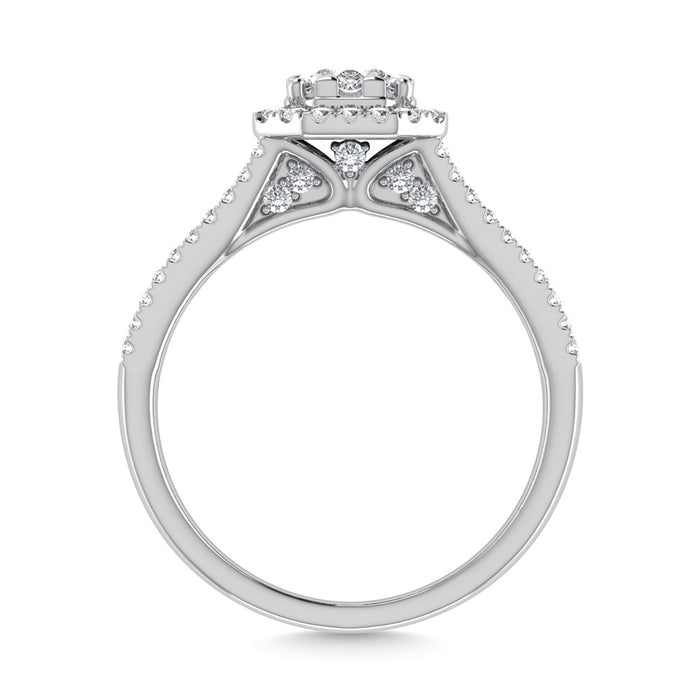 Diamond  1 1/3 Ct.Tw. Engagement Ring in 14K White Gold