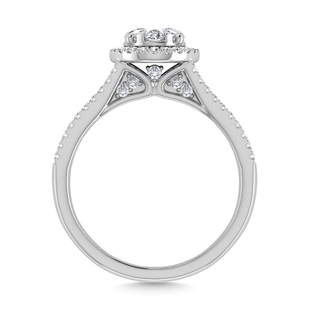 Diamond  1 1/3 Ct.Tw. Engagement Ring in 14K White Gold