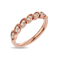 Thumbnail for Diamond 1/10 ct tw Stackable Ring in 14K Rose Gold