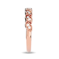 Thumbnail for Diamond 1/10 ct tw Stackable Ring in 14K Rose Gold