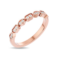 Thumbnail for Diamond 1/8 ct tw Stackable Ring in 14K Rose Gold