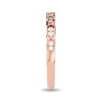 Thumbnail for Diamond 1/8 ct tw Stackable Ring in 14K Rose Gold