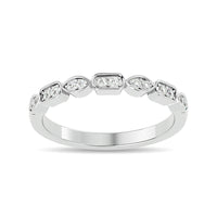 Thumbnail for Diamond 1/8 ct tw Stackable Ring in 14K White Gold