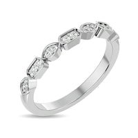 Thumbnail for Diamond 1/8 ct tw Stackable Ring in 14K White Gold