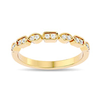 Thumbnail for Diamond 1/8 ct tw Stackable Ring in 14K Yellow Gold