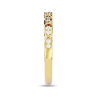 Thumbnail for Diamond 1/8 ct tw Stackable Ring in 14K Yellow Gold