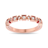 Thumbnail for Diamond 1/8 ct tw Stackable Ring in 14K Rose Gold