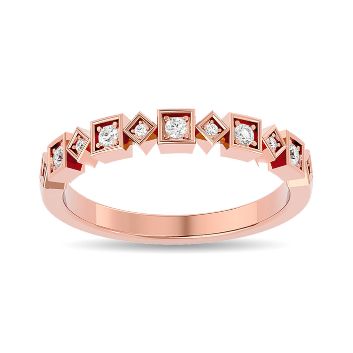 Diamond 1/8 ct tw Stackable Ring in 14K Rose Gold