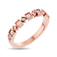 Thumbnail for Diamond 1/8 ct tw Stackable Ring in 14K Rose Gold