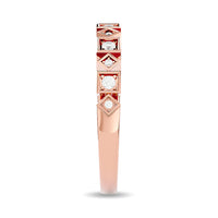 Thumbnail for Diamond 1/8 ct tw Stackable Ring in 14K Rose Gold