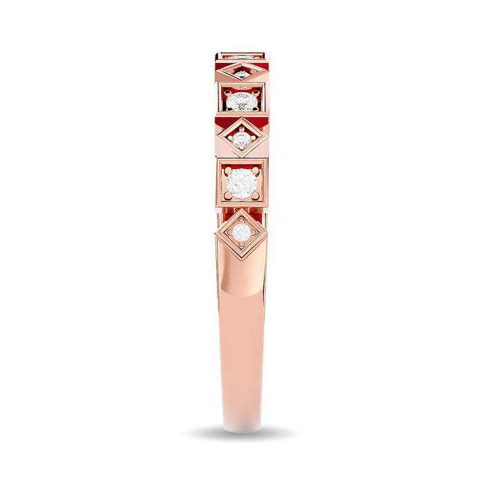 Diamond 1/8 ct tw Stackable Ring in 14K Rose Gold