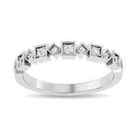 Thumbnail for Diamond 1/8 ct tw Stackable Ring in 14K White Gold