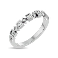 Thumbnail for Diamond 1/8 ct tw Stackable Ring in 14K White Gold