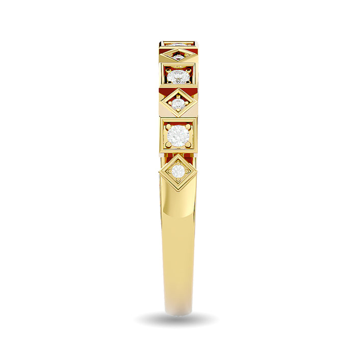 Diamond 1/8 ct tw Stackable Ring in 14K Yellow Gold