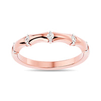 Thumbnail for Diamond 1/8 ct tw Stackable Ring in 14K Rose Gold