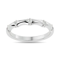 Thumbnail for Diamond 1/8 ct tw Stackable Ring in 14K White Gold