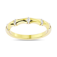 Thumbnail for Diamond 1/8 ct tw Stackable Ring in 14K Yellow Gold