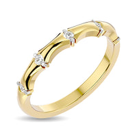 Thumbnail for Diamond 1/8 ct tw Stackable Ring in 14K Yellow Gold