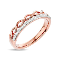 Thumbnail for Diamond 1/8 ct tw Stackable Ring in 14K Rose Gold