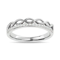 Thumbnail for Diamond 1/8 ct tw Stackable Ring in 14K White Gold