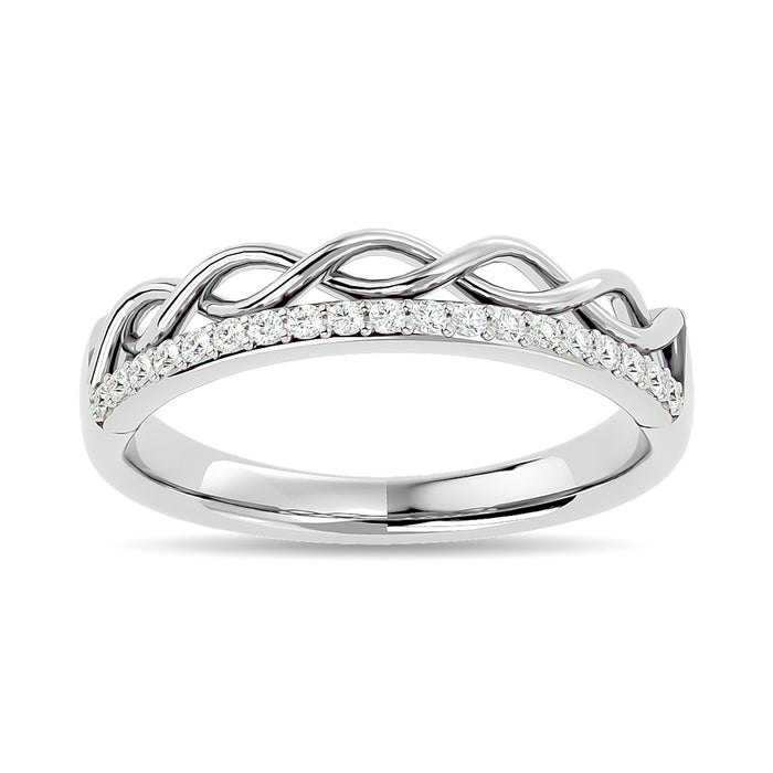 Diamond 1/8 ct tw Stackable Ring in 14K White Gold