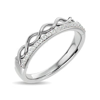 Thumbnail for Diamond 1/8 ct tw Stackable Ring in 14K White Gold