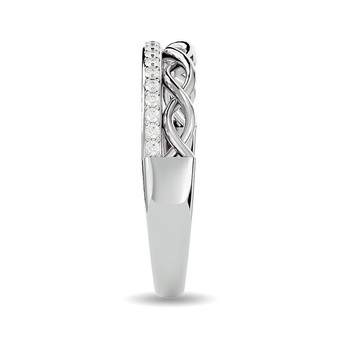 Diamond 1/8 ct tw Stackable Ring in 14K White Gold