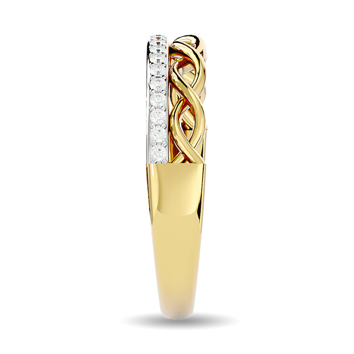 Diamond 1/8 ct tw Stackable Ring in 14K Yellow Gold