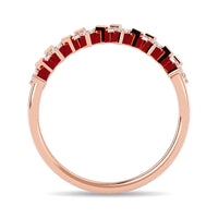Thumbnail for Diamond 1/5 ct tw Stackable Ring in 14K Rose Gold