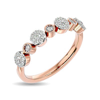 Thumbnail for Diamond 1/6 ct tw Stackable Ring in 14K Rose Gold
