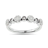 Thumbnail for Diamond 1/6 ct tw Stackable Ring in 14K White Gold
