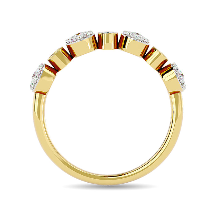 Diamond 1/6 ct tw Stackable Ring in 14K Yellow Gold