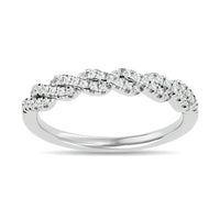 Thumbnail for Diamond 1/5 ct tw Stackable Ring in 14K White Gold