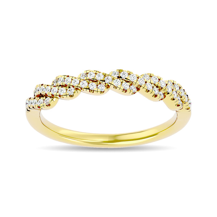 Diamond 1/6 ct tw Stackable Ring in 14K Yellow Gold