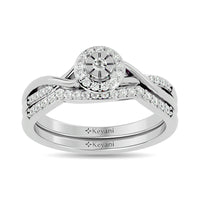 Thumbnail for Diamond 1/4 ct tw Promise Bridal Ring in 10K White Gold